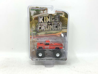 Greenlight Kings of Crunch 1987 Chevy Silverado Crimson Giant 1:64 Diecast