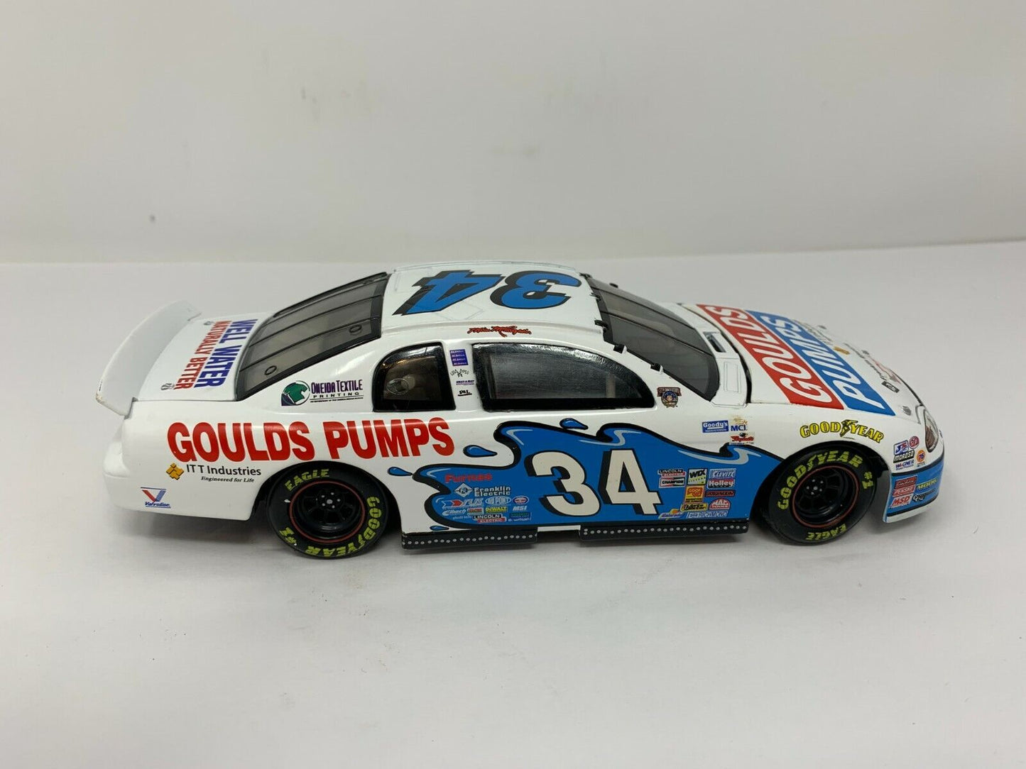 Action Nascar #34 Mike McLaughlin Gould Pump 1998 Chevy Monte Carlo 1:24 Diecast