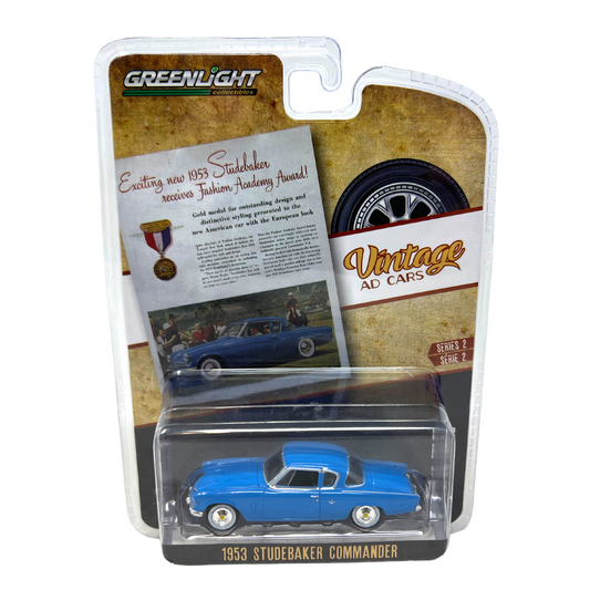 Greenlight Vintage Ad Cars Series 2 1953 Studebaker Commander 1:64 Diecast