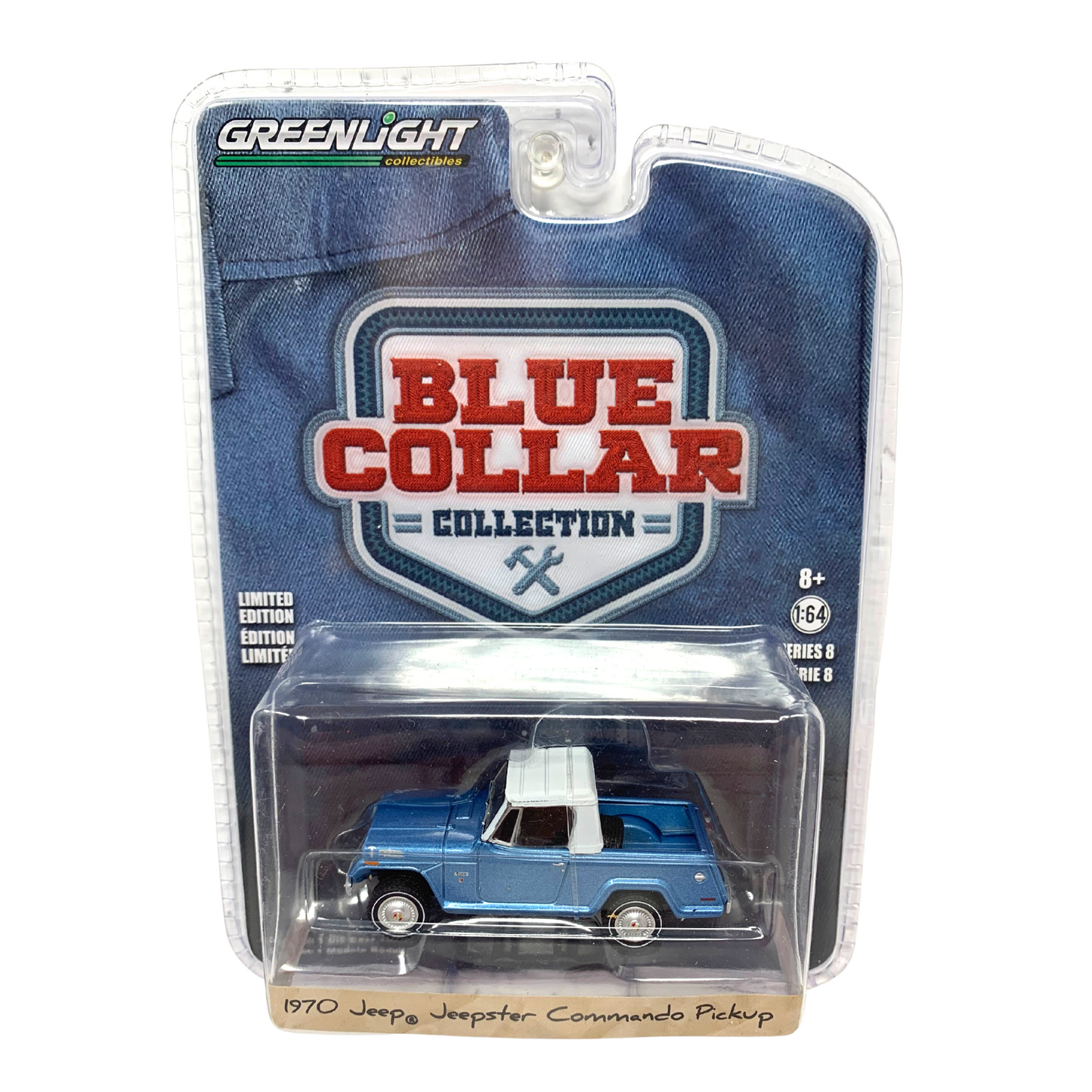 Greenlight Blue Collar Collection 1970 Jeep Jeepster Commando 1:64 Diecast