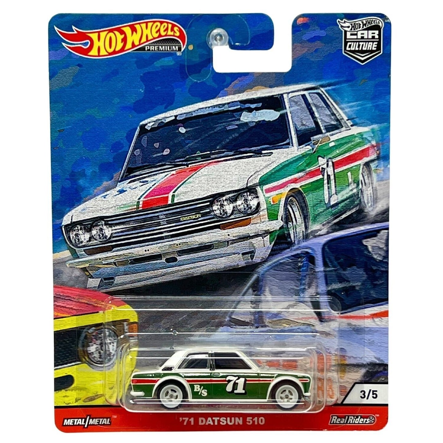 Hot Wheels Premium Door Slammers '71 Datsun 510 1:64 Diecast