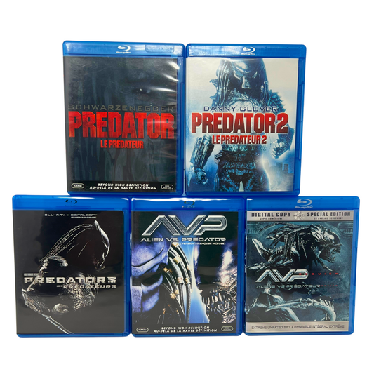 Predator 5-Movie Blu-ray Collection Action Movie Good Condition!!!