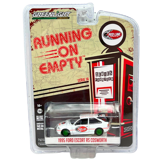 Greenlight Running on Empty Ford Escort RS Cosworth GREEN MACHINE 1:64 Diecast