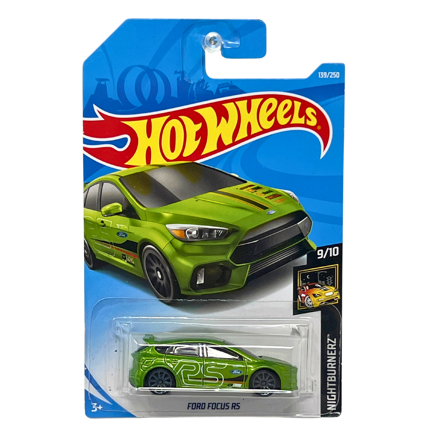 Hot Wheels Nightburnerz Ford Focus RS 1:64 Diecast Green