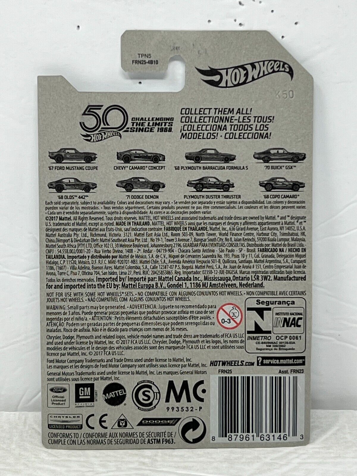 Hot Wheels Zamac Chevy Camaro Concept Muscle Car 1:64 Diecast