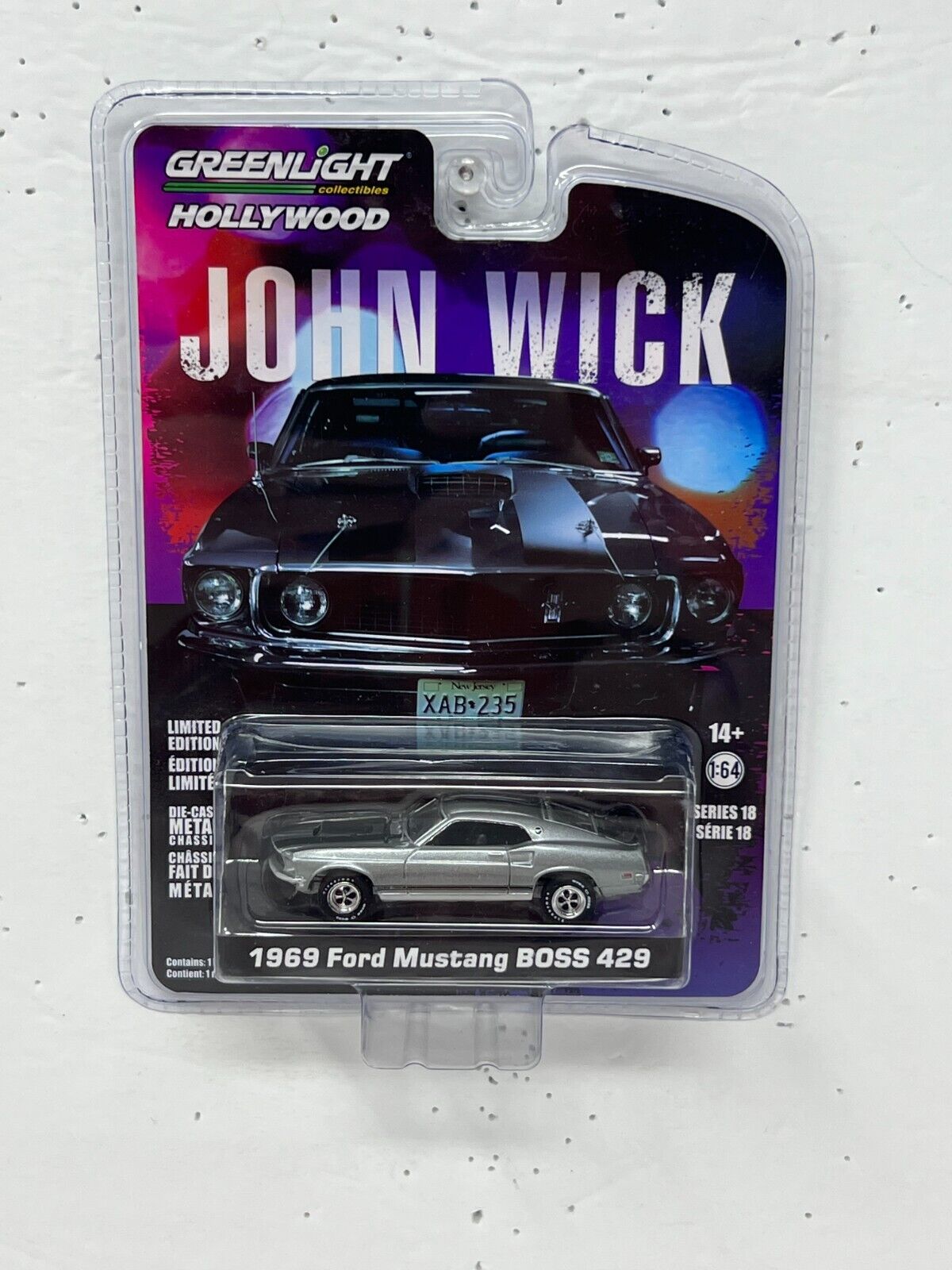 Greenlight Hollywood John Wick 2 1969 Ford Mustang Boss 429 1:64 Diecast