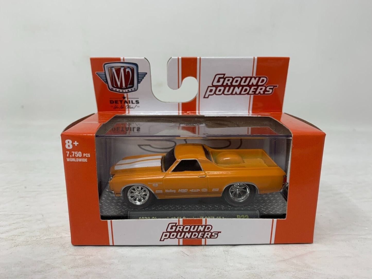 M2 Machines Ground Pounders 1970 Chevrolet El Camino SS 454 R22 1:64 Diecast