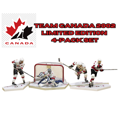 Mcfarlane NHL Team Canada 2002 Yzerman & Joseph & Lemieux & Pronger Figures Set