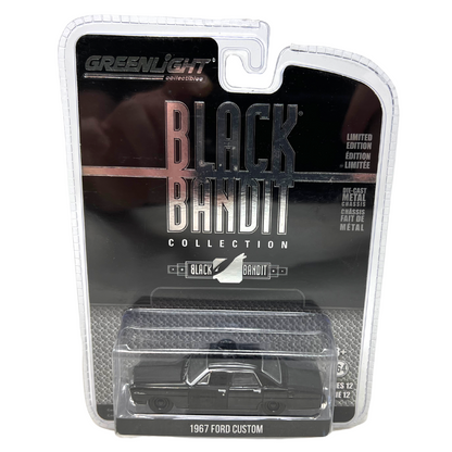 Greenlight Black Bandit Collection Series 12 1967 Ford Custom 1:64 Diecast