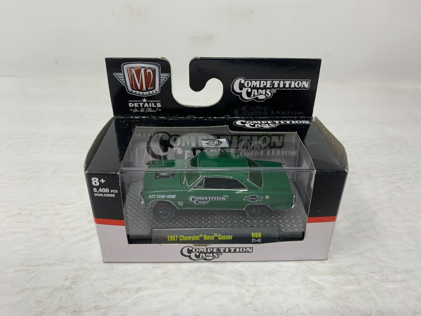 M2 Machines Competition Cams 1967 Chevrolet Nova Gasser R60 1:64 Diecast