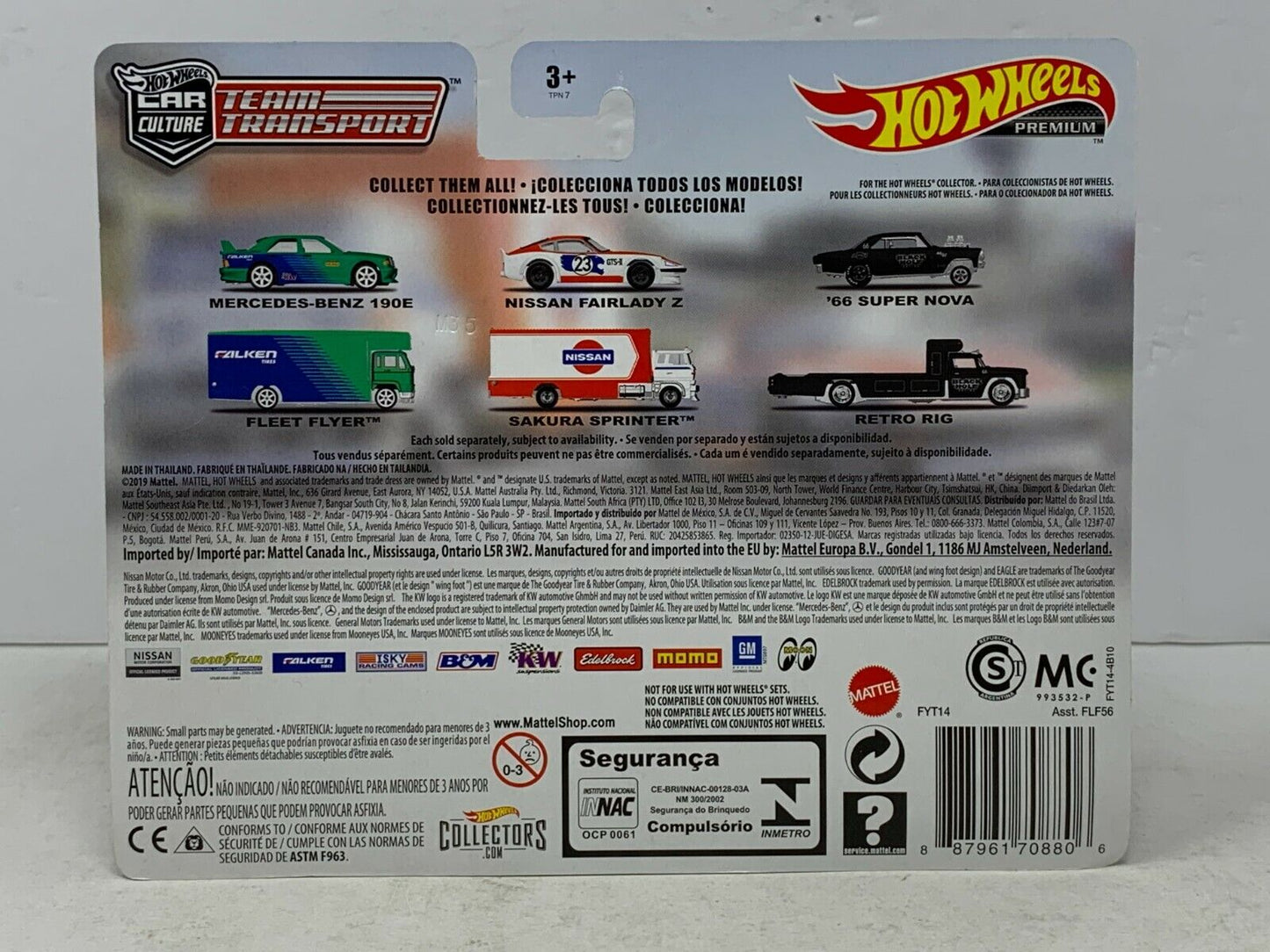 Hot Wheels Premium Team Transport Nissan Fairlady Z Sakura Sprinter 1:64 Diecast