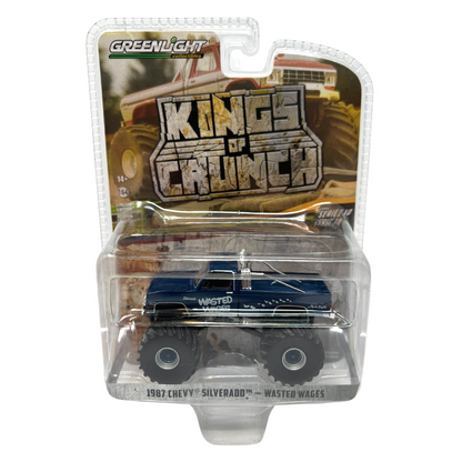 Greenlight Kings of Crunch Series 10 Chevy Silverado Wasted Wages 1:64 Diecast