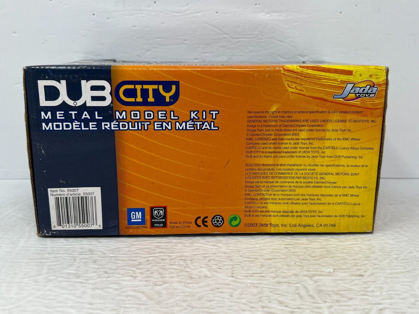 Jada Dub City 2003 Dodge Ram 1:24 Diecast Metal Model Kit