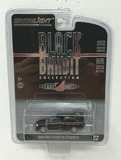 Greenlight Black Bandit 1994 Ford Escort RS Cosworth 1:64 Diecast