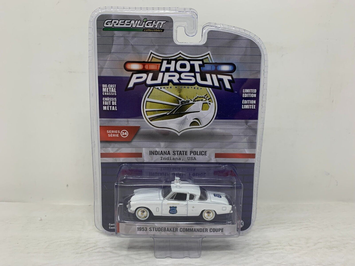 Greenlight Hot Pursuit Series 34 1953 Studebaker Commander Coupe 1:64 Diecast