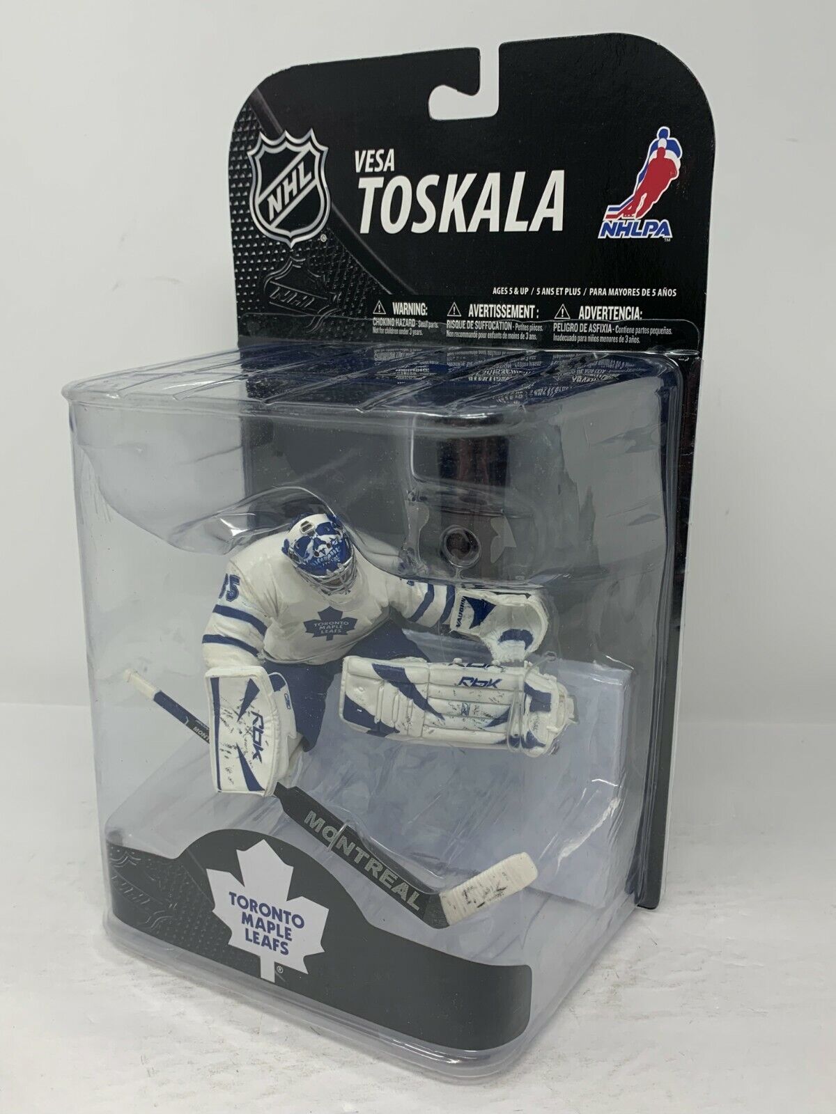 Mcfarlane NHL Vesa Toskala Toronto Maple Leafs White Jersey Series 20 Figure