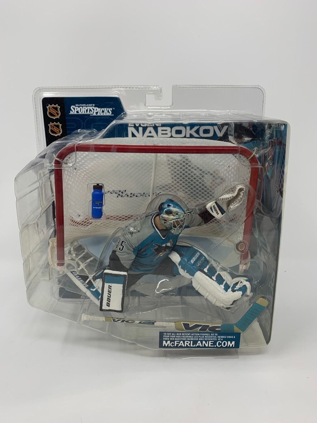 Mcfarlane Evgeni Nabokov San Jose Sharks Teal Jersey NHL Series 2 Figure