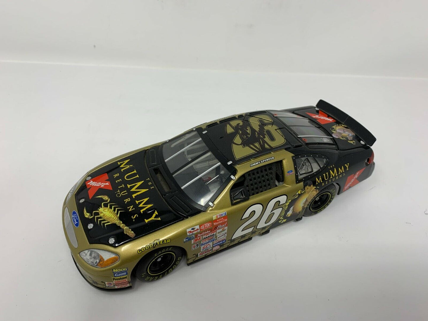 Team Caliber Preferred Nascar #26 Jimmy Spencer The Mummy Returns 1:24 Diecast