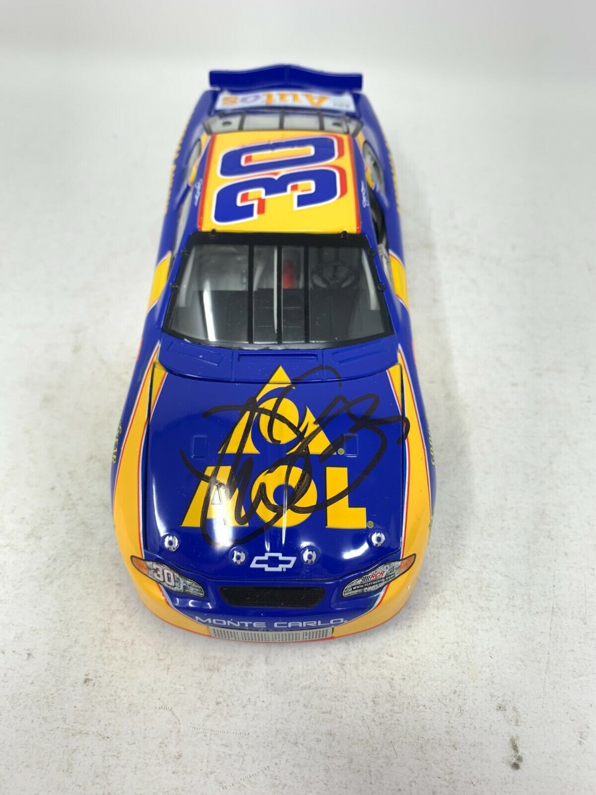 Action Nascar #30 Jeff Green AOL 2002 Monte Carlo 1:24 Diecast Track Auto