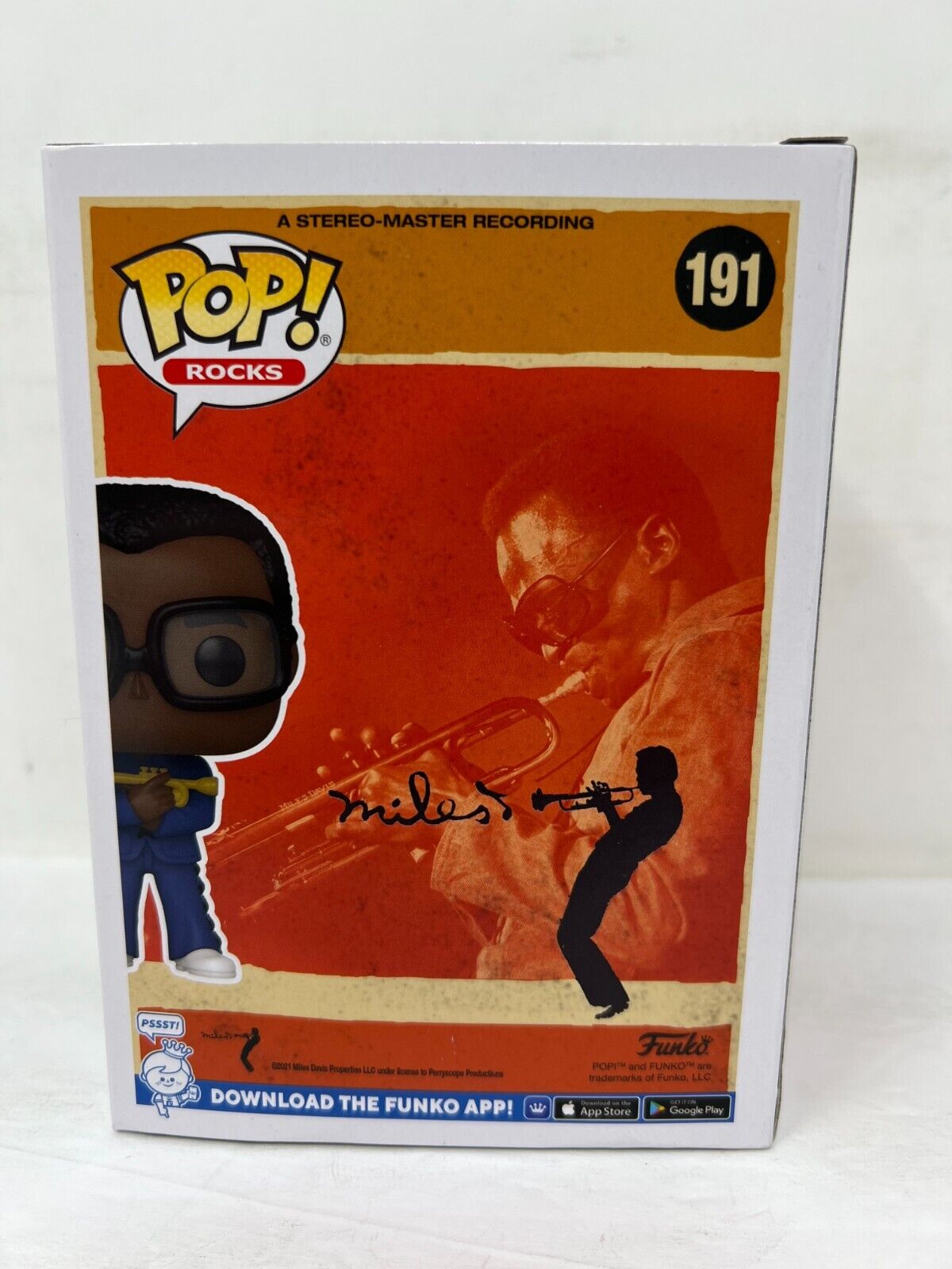 Funko Pop! Rocks #191 Miles Davis Vinyl Figure