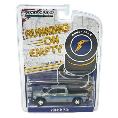 Greenlight Running on Empty 2018 Dodge Ram 2500 Raw Chase 1:64 Diecast