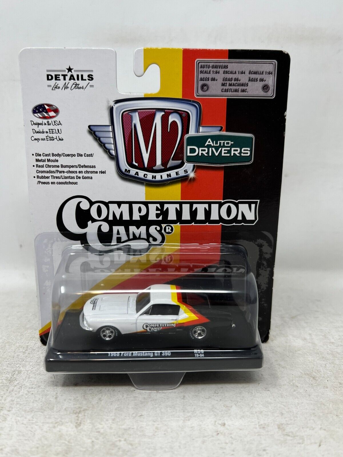 M2 Machines Auto-Drivers 1968 Ford Mustang GT 390 R59 1:64 Diecast