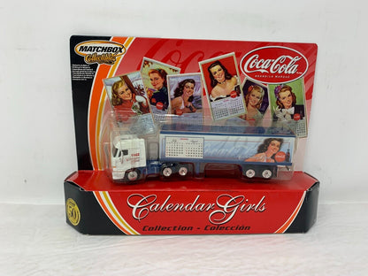 Matchbox Coca-Cola Calendar Girls Semi Truck 1:64 Diecast Complete Set of 6