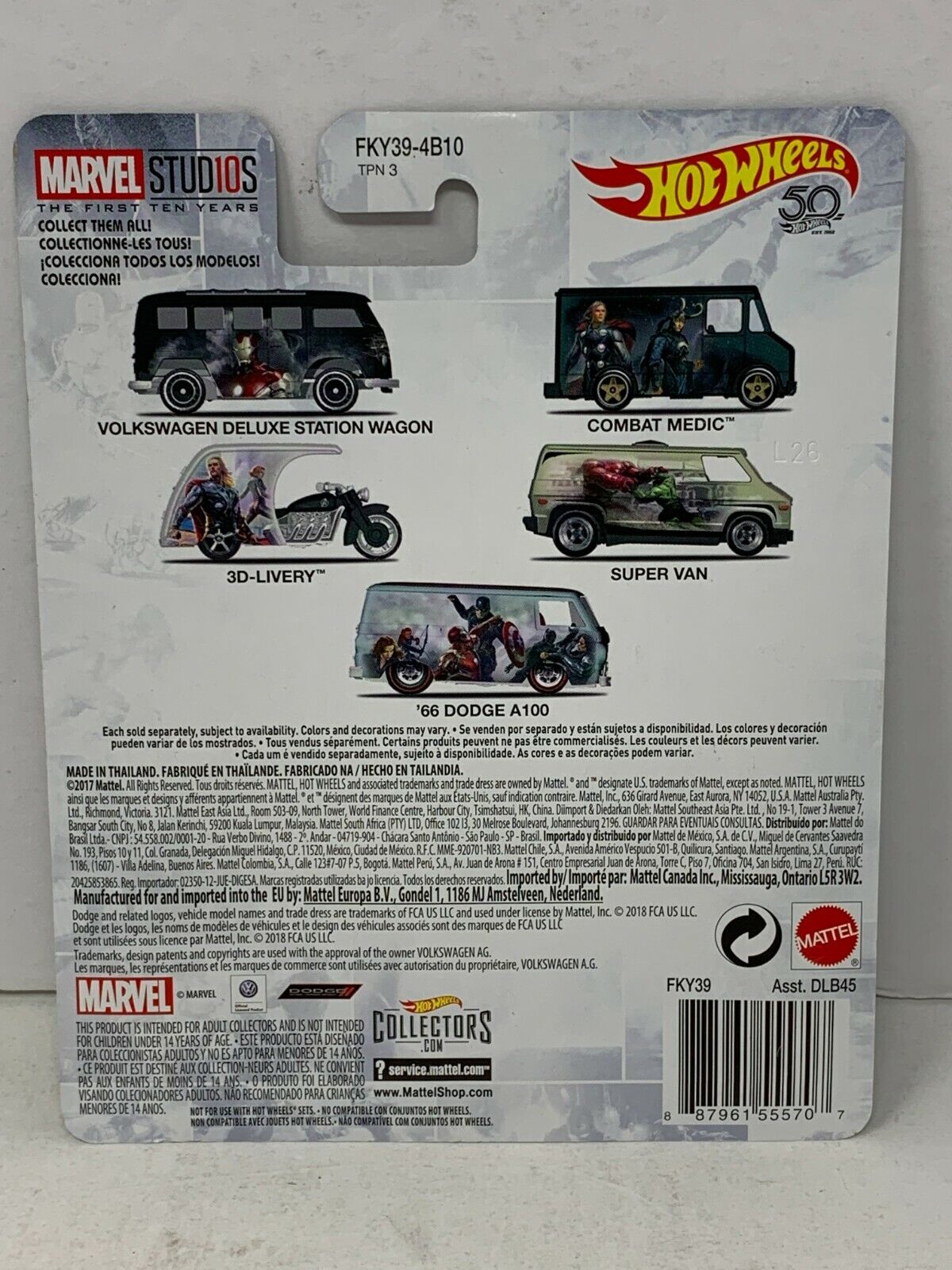 Hot Wheels Premium Marvel Iron Man Volkswagen Deluxe Wagon Bus 1:64 Diecast