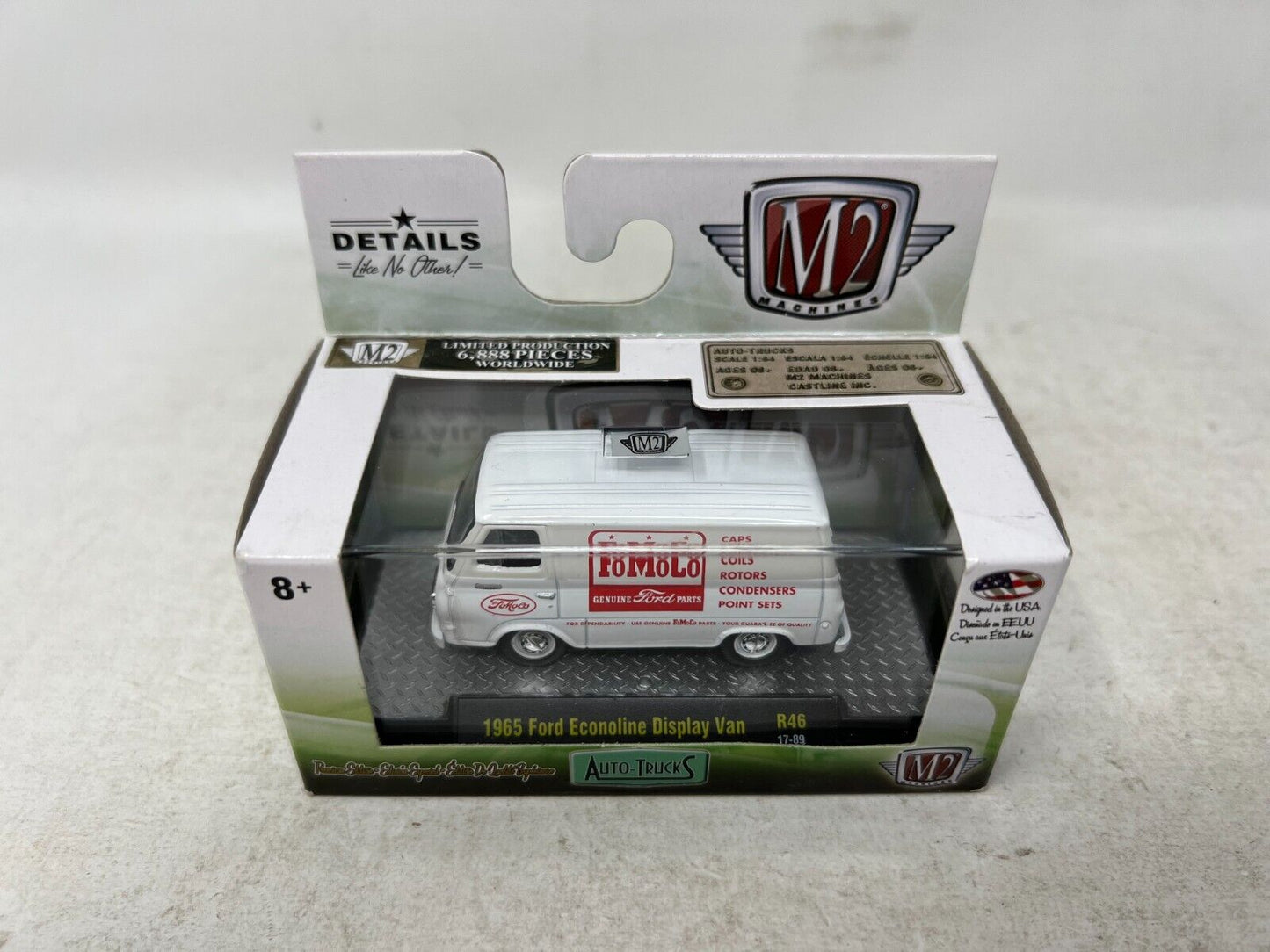 M2 Machines Auto-Trucks 1965 Ford Econoline Display Van R46 1:64 Diecast