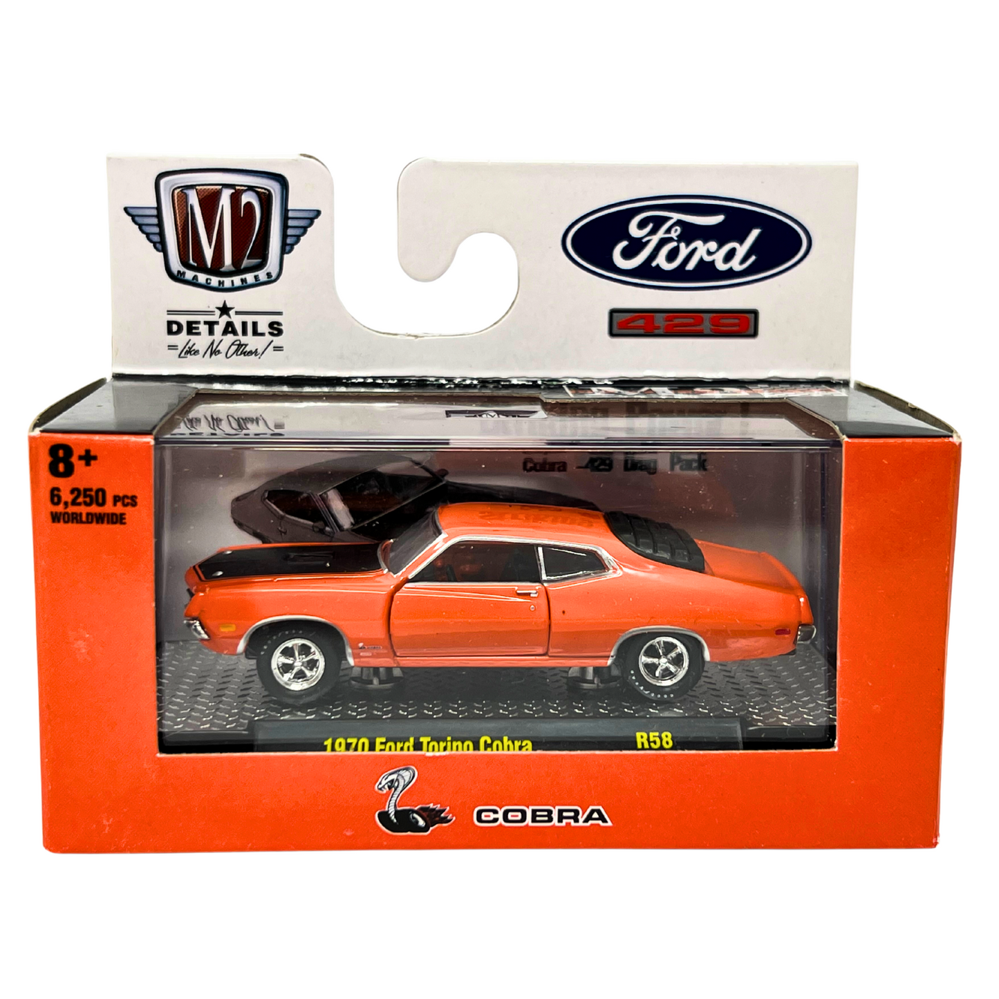 M2 Machines Cobra 1970 Ford Torino Cobra R58 1:64 Diecast