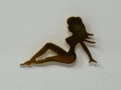 Woman Silhouette Lapel Pin