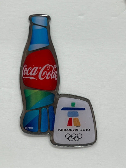 2010 Vancouver Winter Games Coca-Cola Coke Bottle Olympics Lapel Pin P2