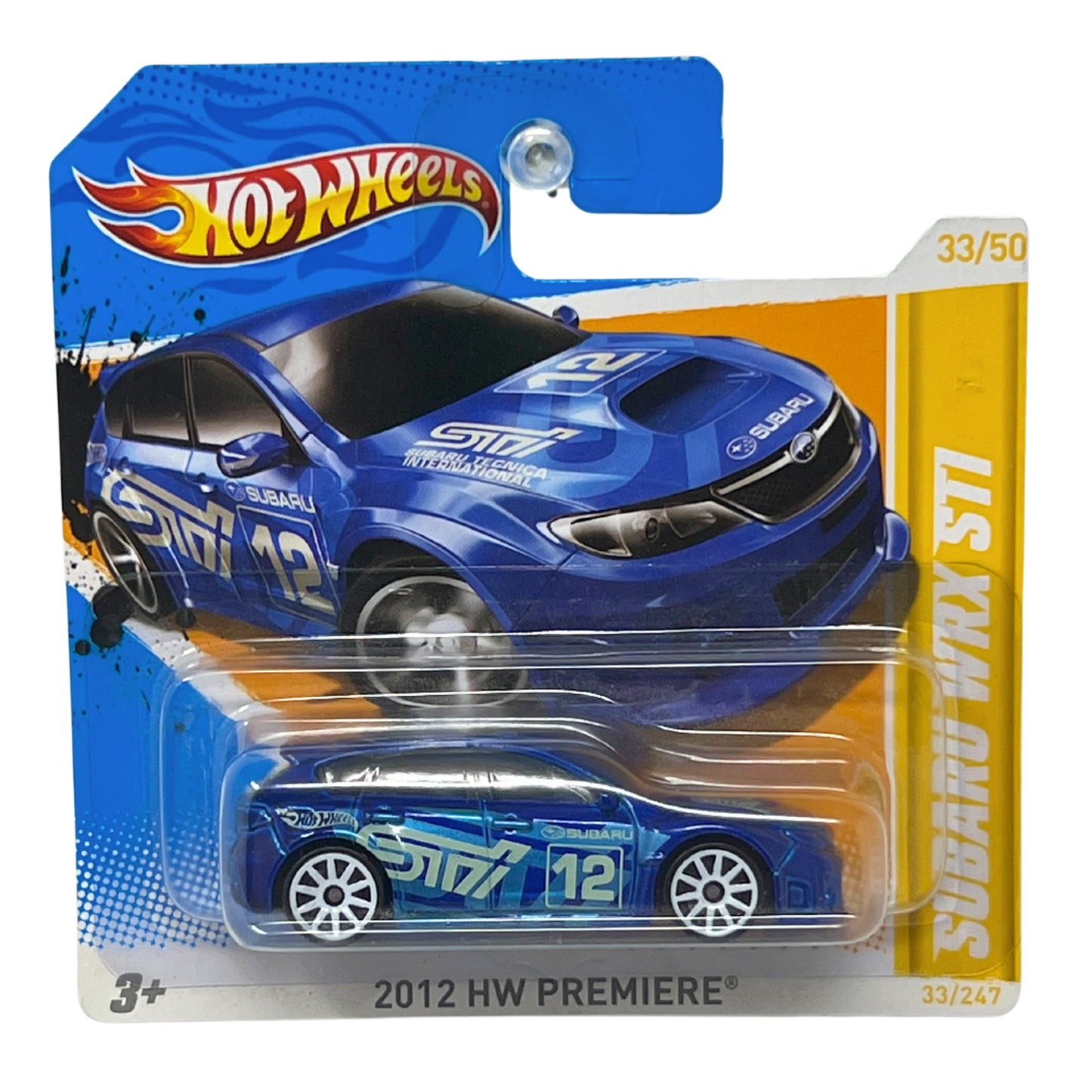 Hot Wheels 2012 HW Premiere Subaru WRX STI JDM 1:64 Diecast Short Card