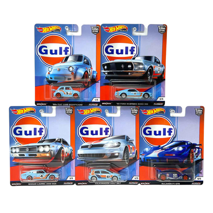 Hot Wheels Premium Car Culture Gulf 1:64 Diecast Complete Set of 5