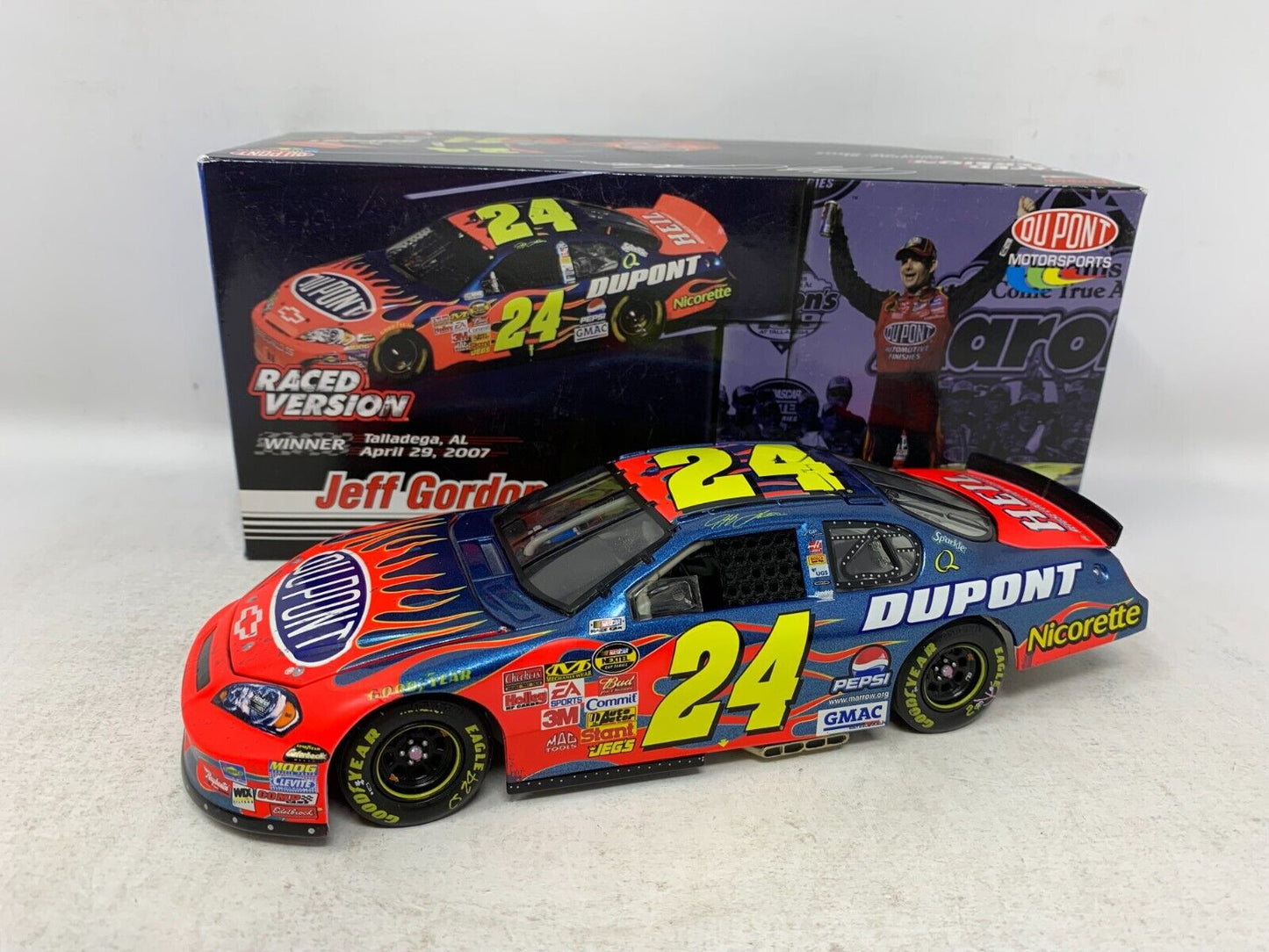 Motorsports Authentics #24 Jeff Gordon Dupont Talladega Win 1:24 Diecast