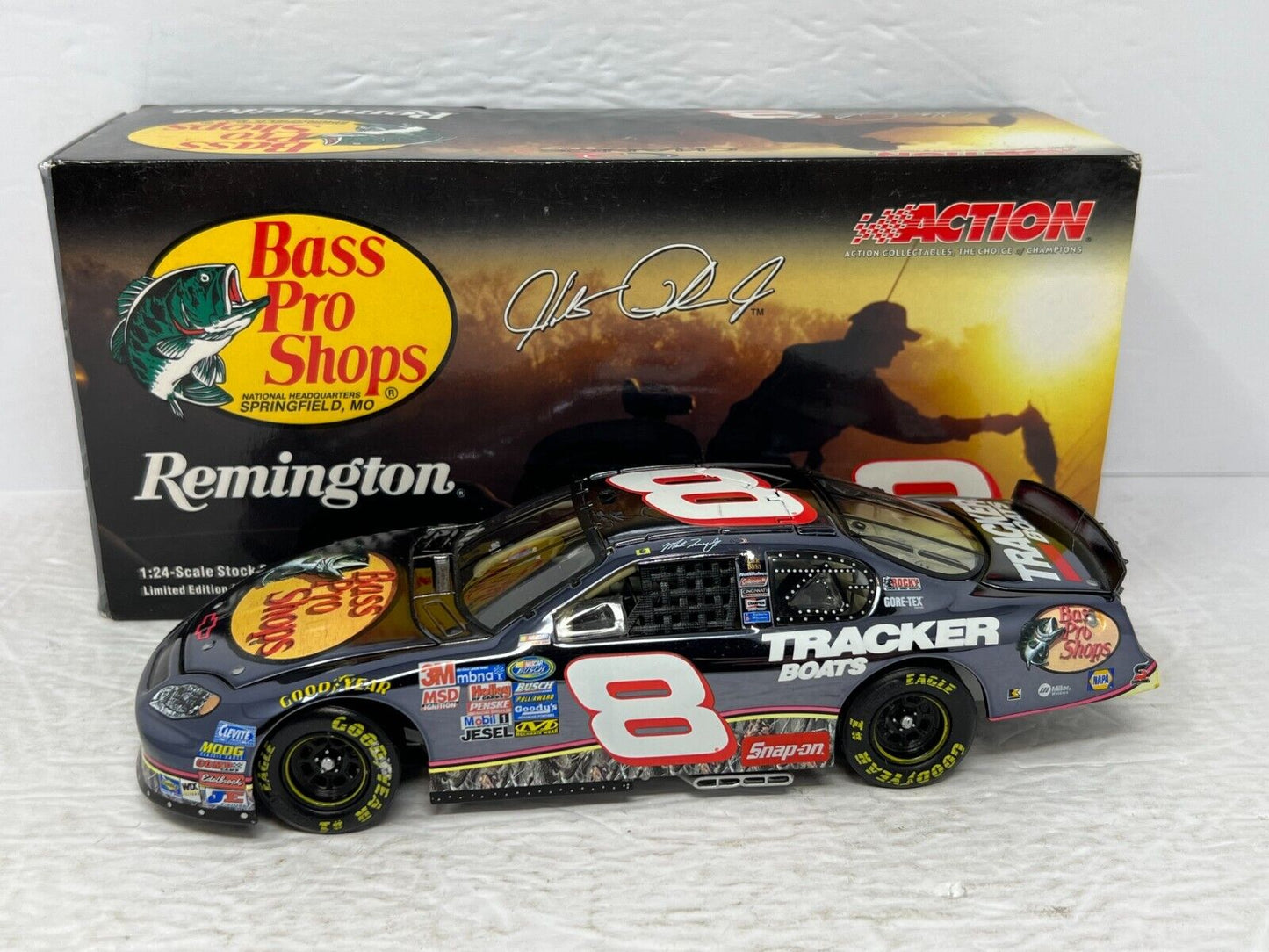 Action Nascar #8 Hank Parker Jr Remington Bass Pro 2003 Monte Carlo 1:24 Diecast