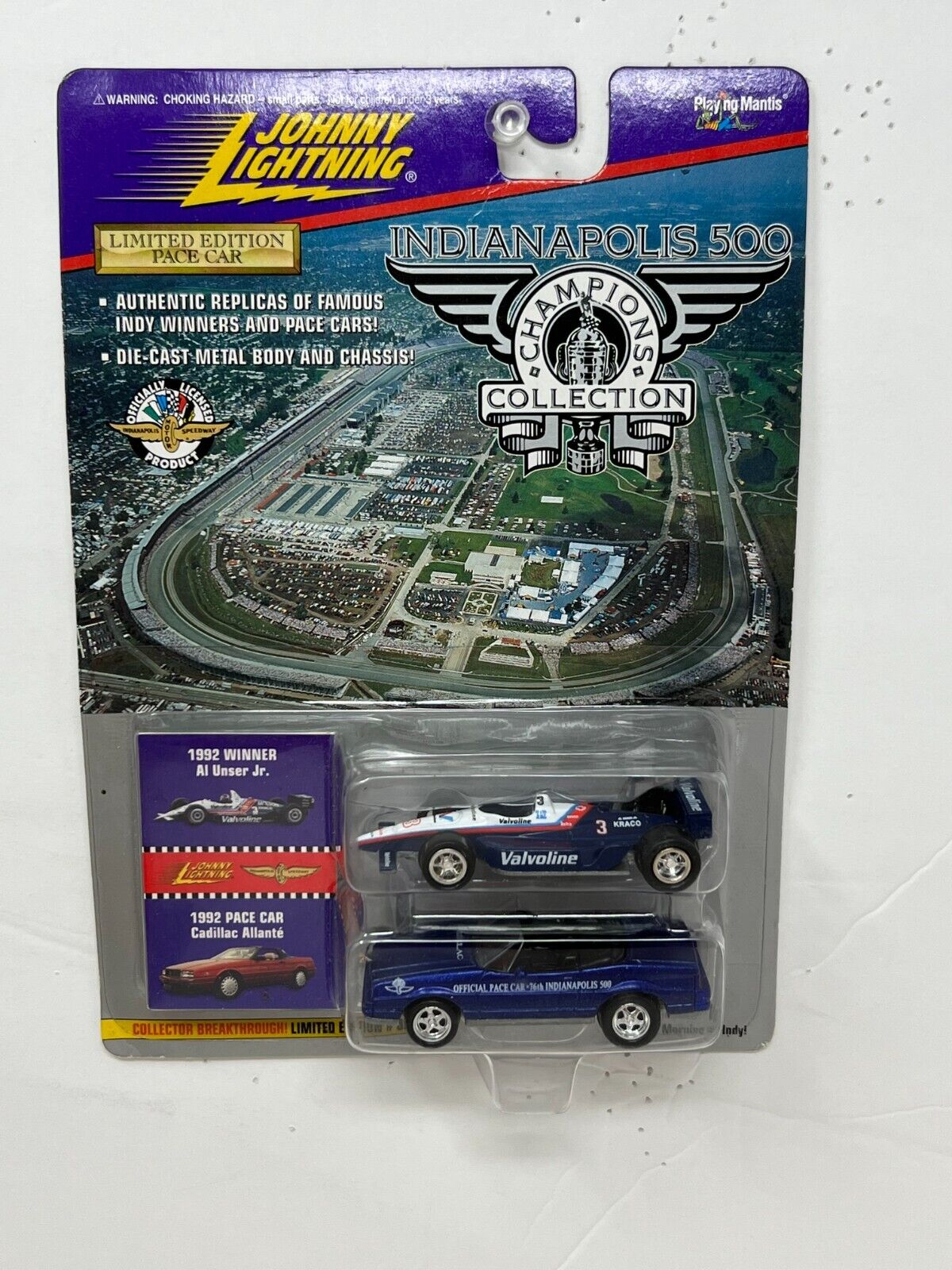 Johnny Lightning Indianapolis 500 Al Unser 1992 Cadillac Allante 1:64 Diecast