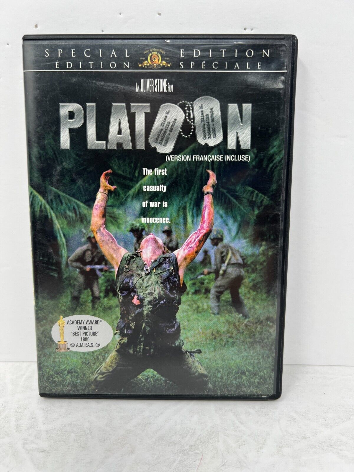 Platoon (DVD, 2006) Willem Dafoe Charlie Sheen War Good Condition!!!