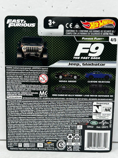 Hot Wheels Premium Fast & Furious Furious Fleet Jeep Gladiator 1:64 Diecast