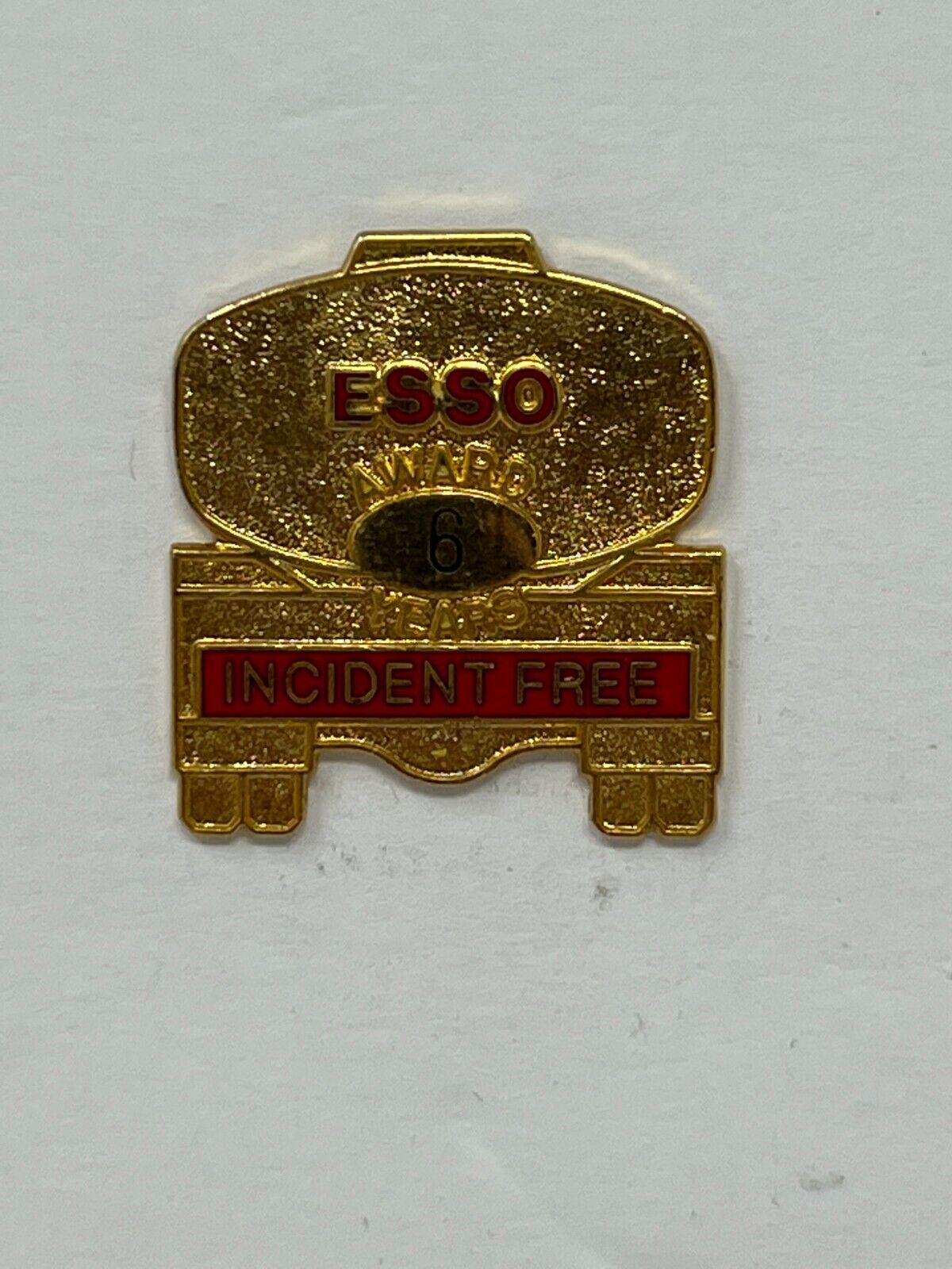 Esso Incident Free Award 6 Year Gas & Oil Lapel Pin