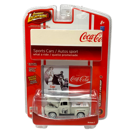 Johnny Lightning Coca-Cola What A Ride '50 Ford F-1 Pickup 1:64 Diecast