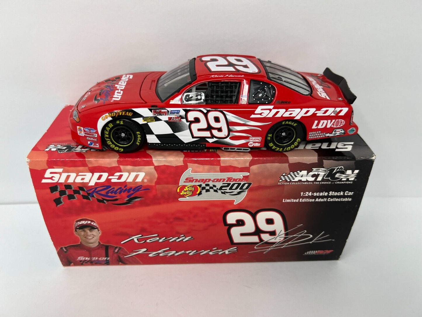 Action Nascar #29 Kevin Harvick Snap-On 2002 Chevy Monte Carlo 1:24 Diecast