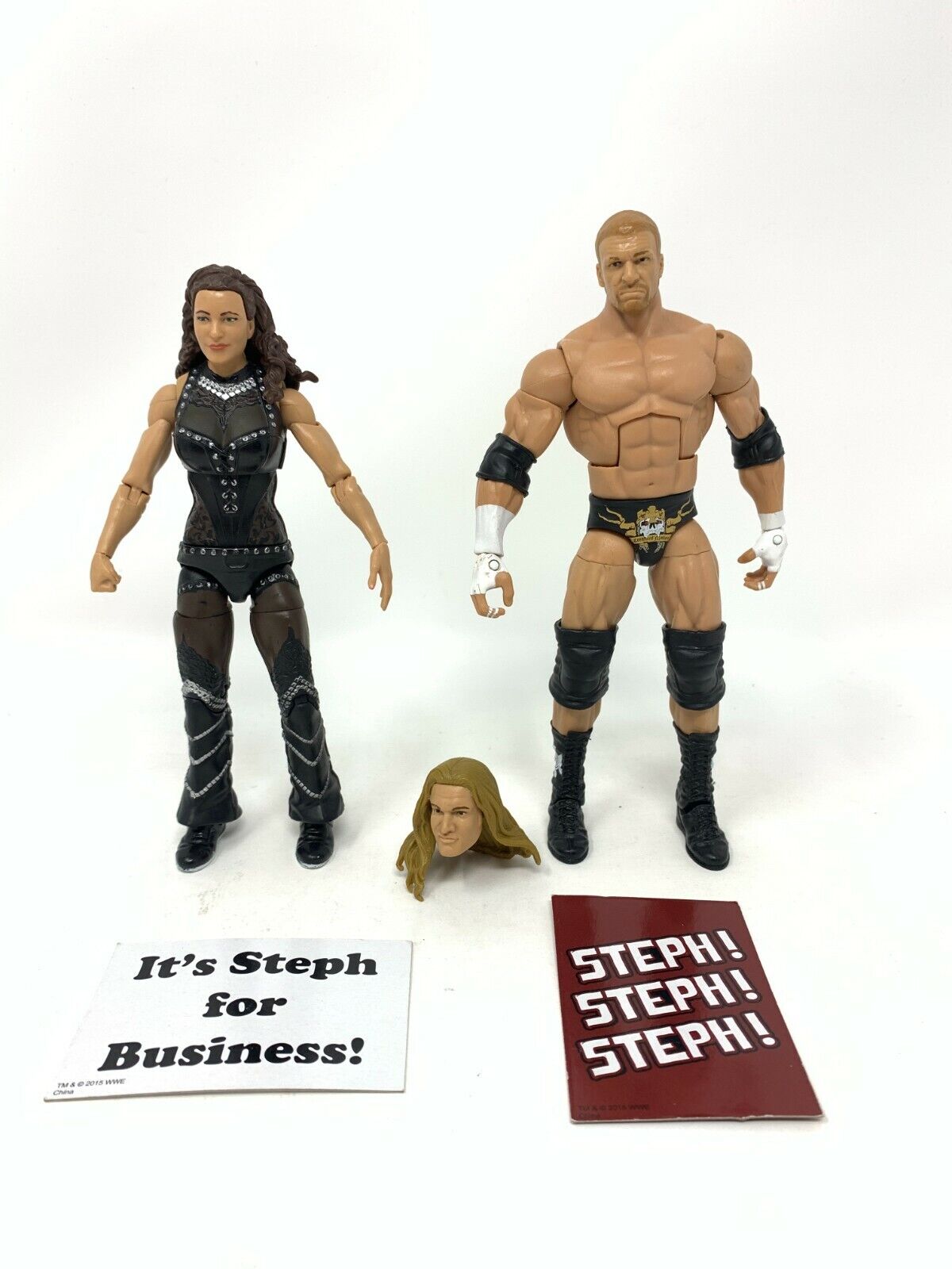 WWE Triple H & Stephanie McMahon Elite Collection Wrestling Action Figures