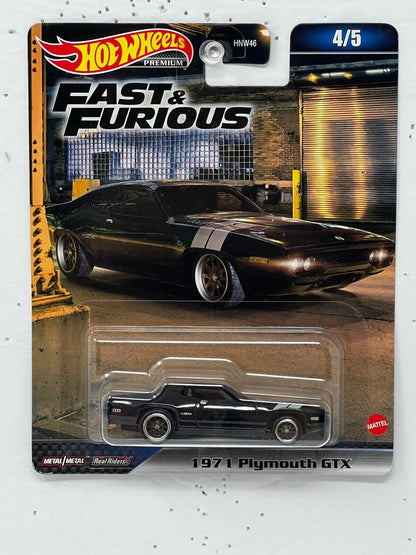 Hot Wheels Premium Fast & Furious 1971 Plymouth GTX 1:64 Diecast