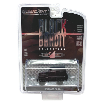 Greenlight Black Bandit Collection 1970 Nissan Patrol 1:64 Diecast