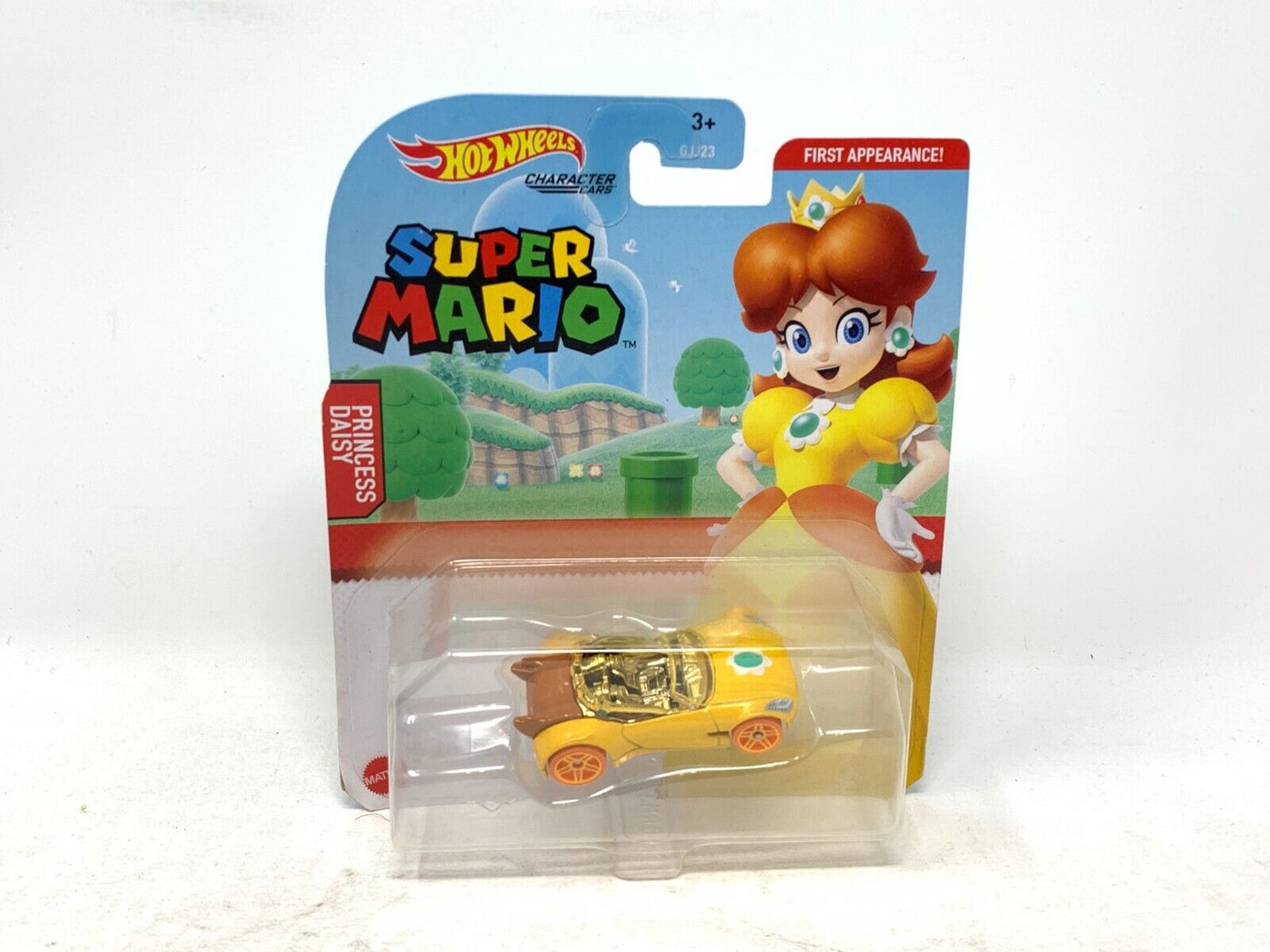 Hot Wheels Super Mario Character Cars Princess Daisy 1:64 Diecast