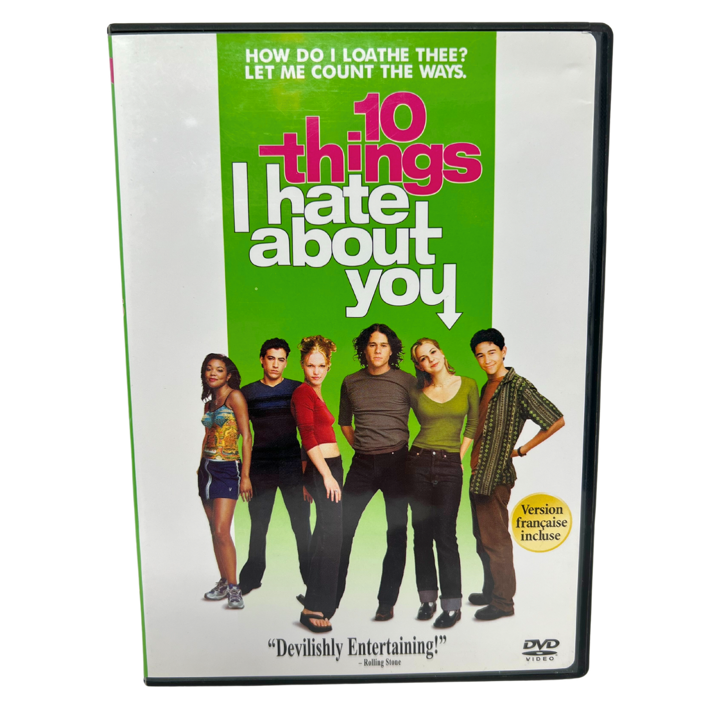 10 Things I Hate About You (DVD, 1999) Romance Heath Ledger Good Condition!!!