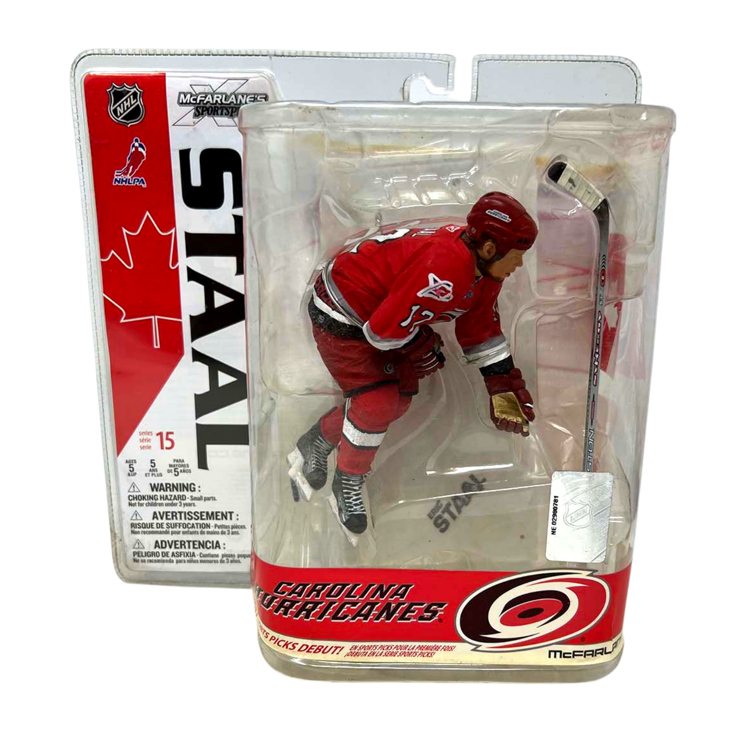 McFarlane NHL Eric Staal Carolina Hurricanes Red Jersey Series 15 Figure