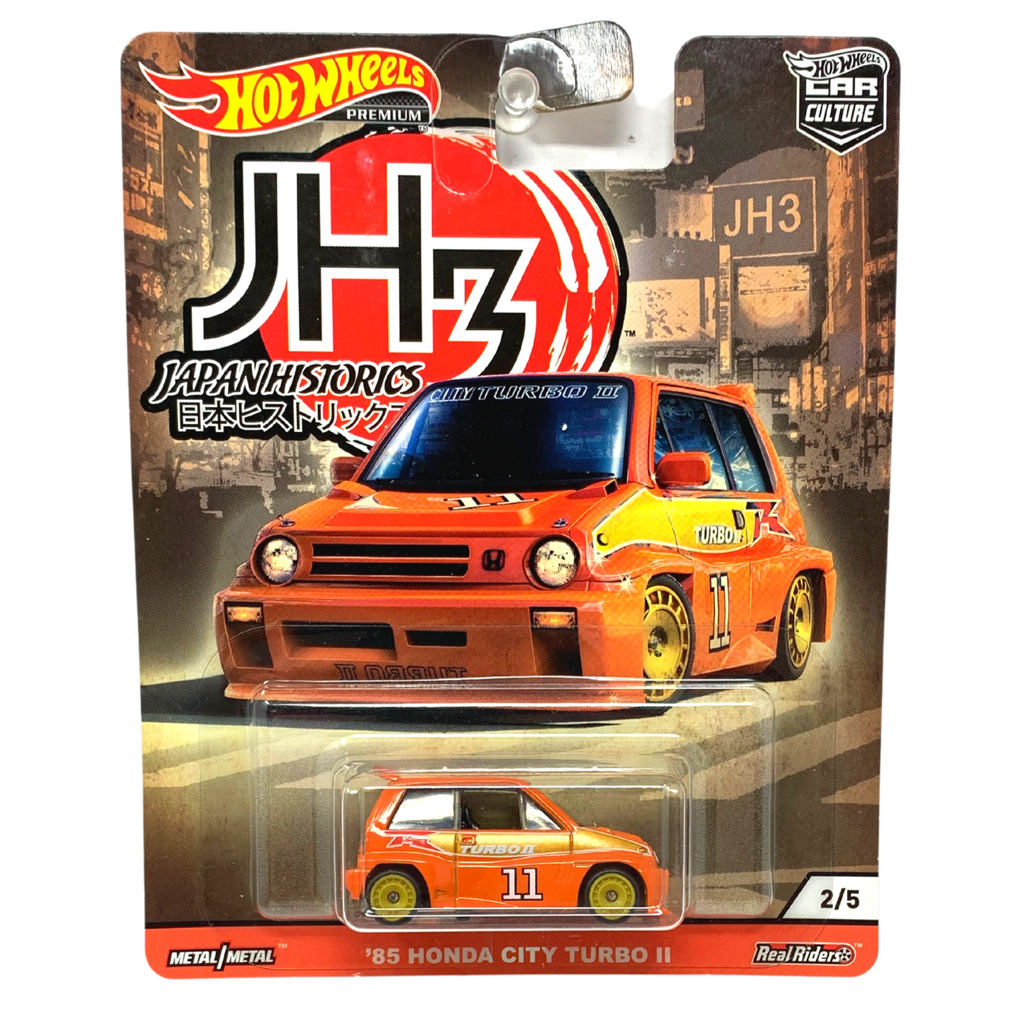 Hot Wheels Premium Car Culture Japan Historics Honda City Turbo II 1:64 Diecast