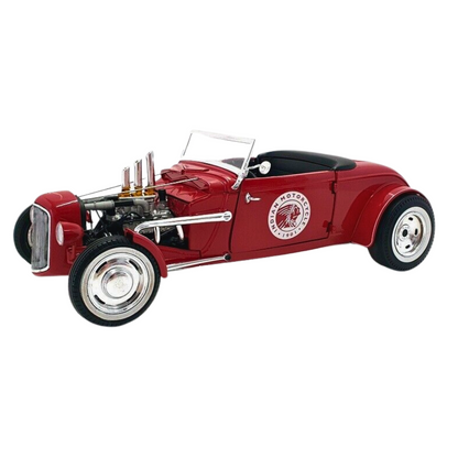 GMP 1934 Ford Hot Rod Roadster Indian Motorcycle 1:18 Diecast Red